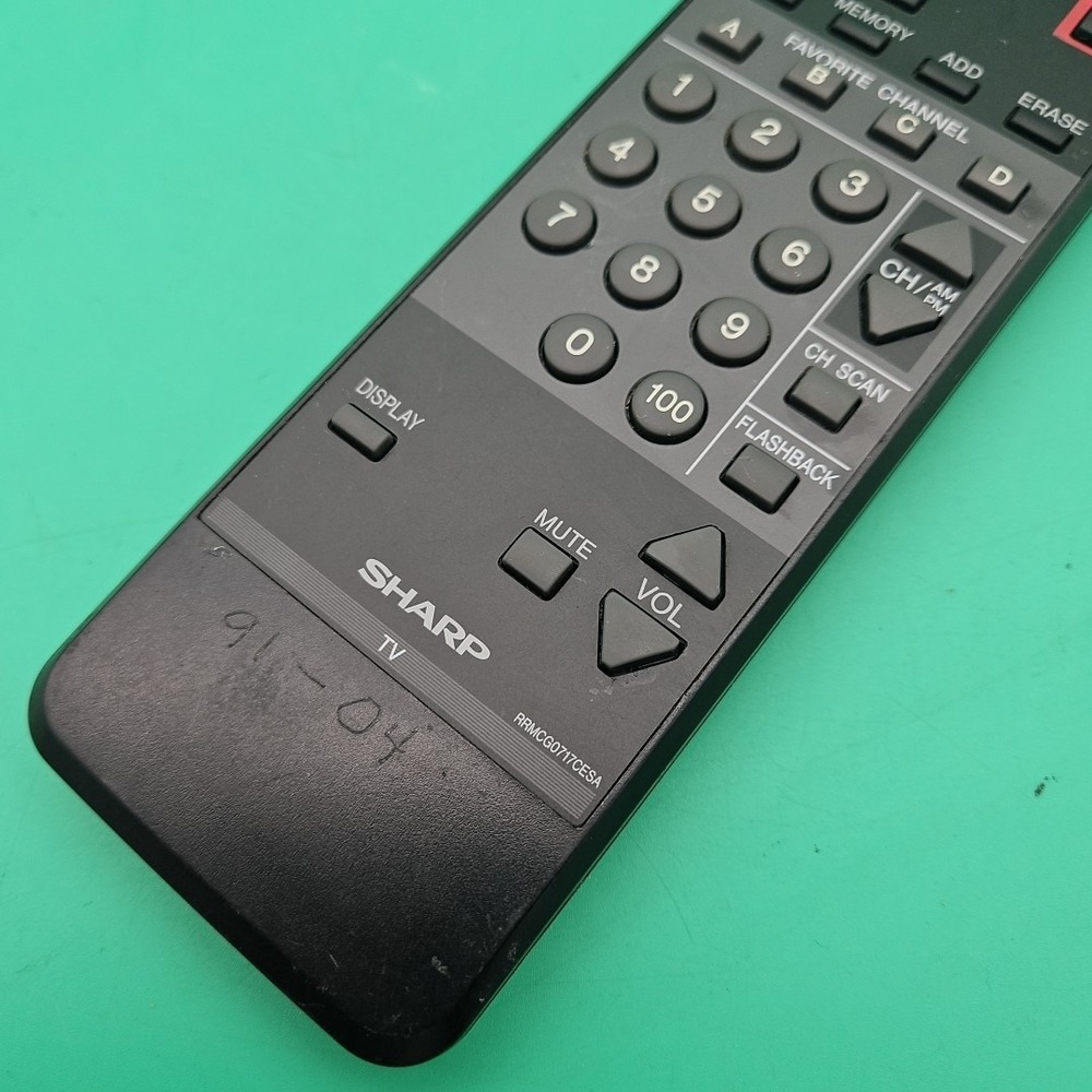 SHARP RRMCG0717CESA TV Remote Control Tested Works Genuine OEM - Picture 3 of 5